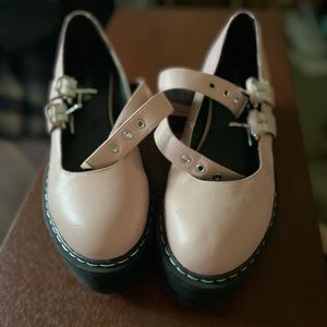 baby pink lamoda mary jane platforms